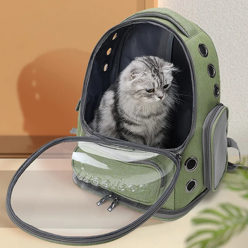 Mochila Transparente para Gatos